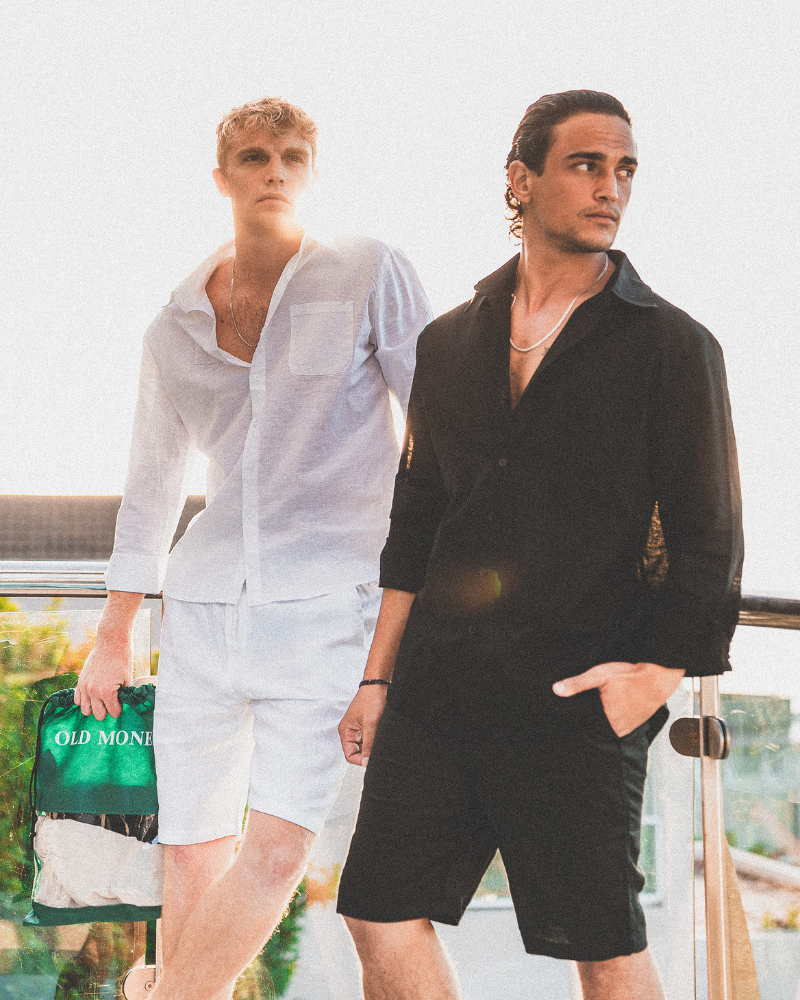 Casablanca - Premium Linen Shorts - Old Money