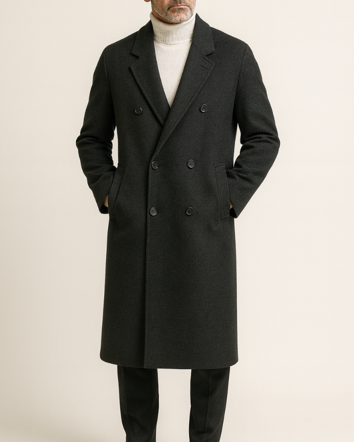 Michelloo double-sided 100% cashmere coat