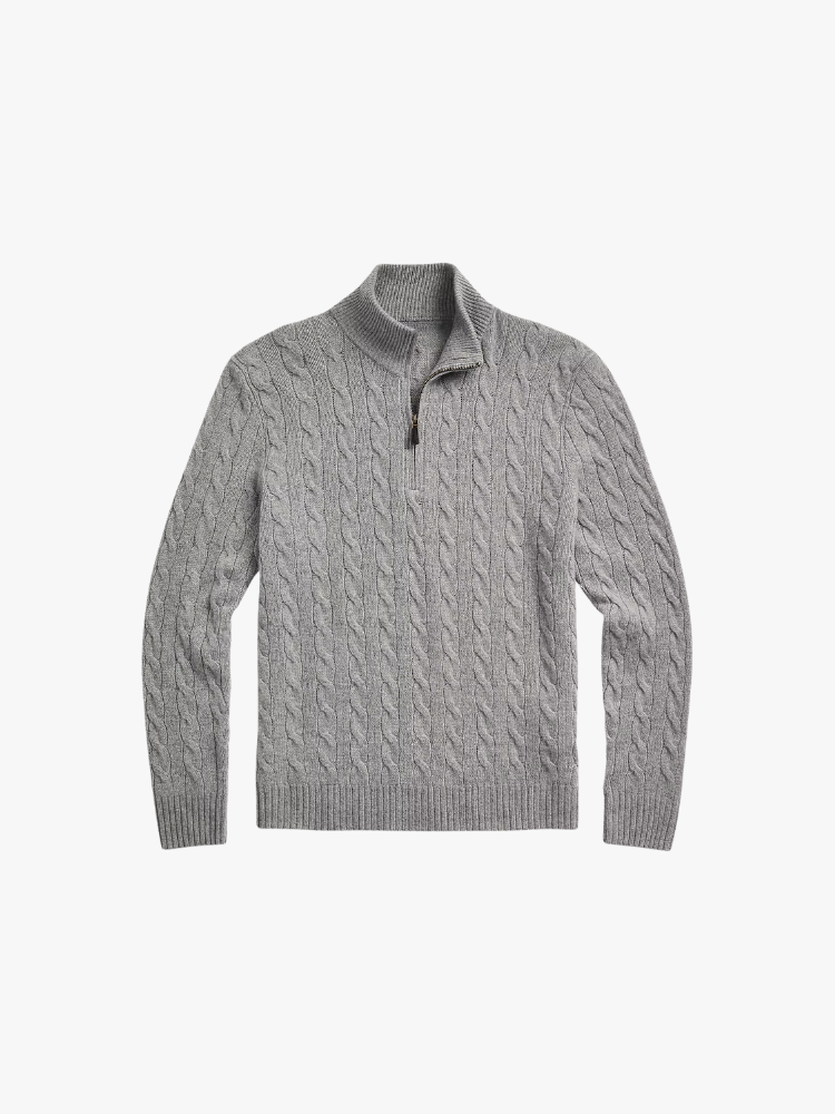 Classic Cable Half-Zip Pullover