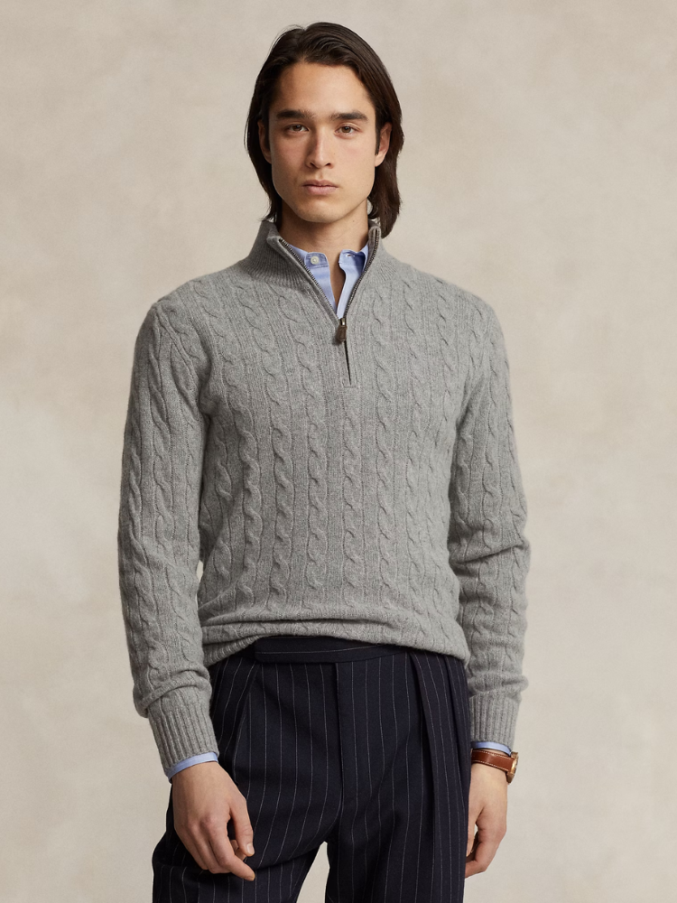 Classic Cable Half-Zip Pullover