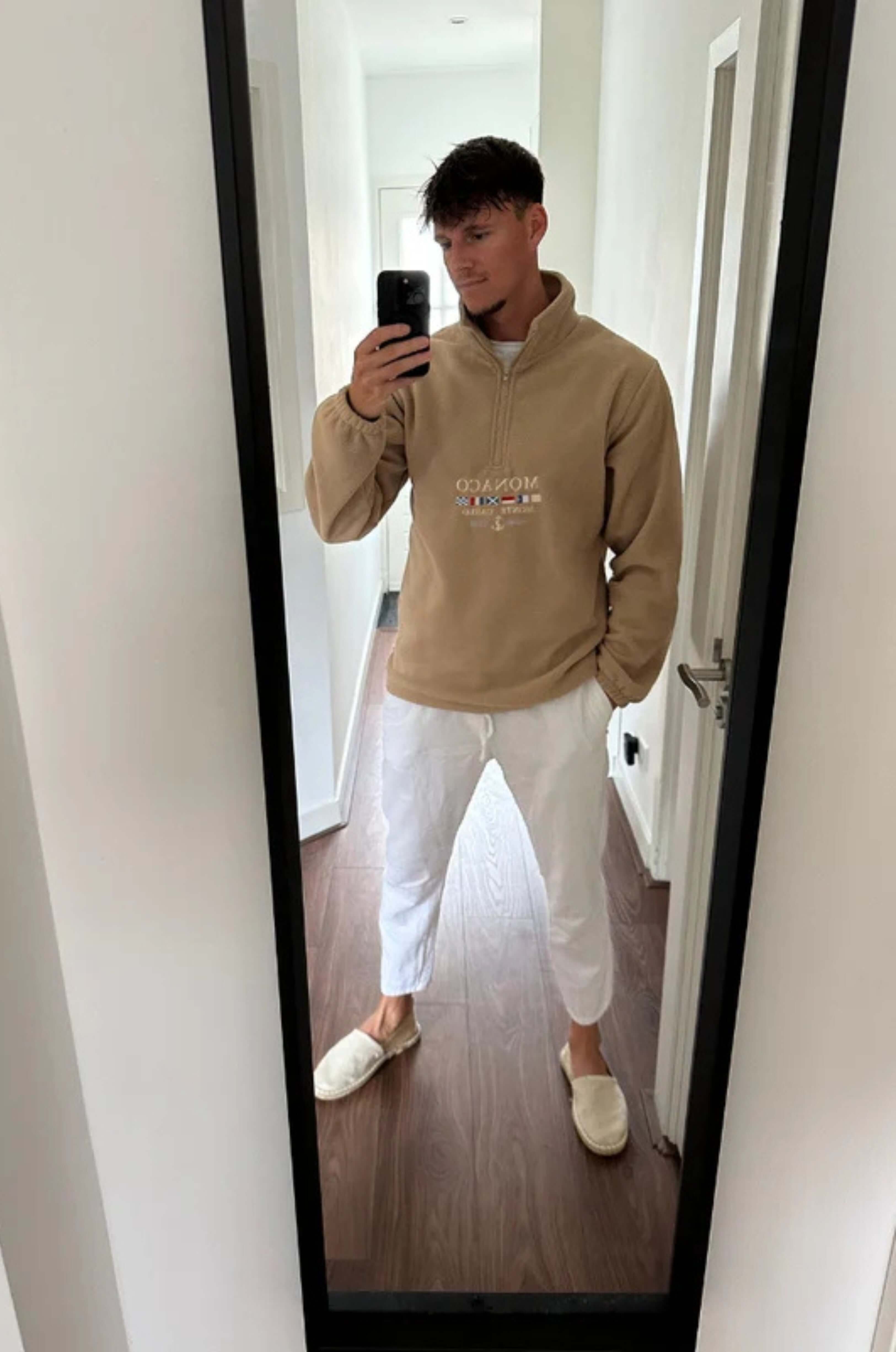 Monaco Zip-Up Pullover Sweatshirt