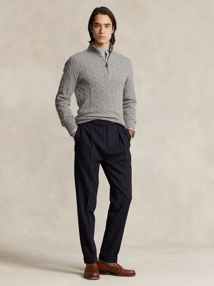 Classic Cable Half-Zip Pullover