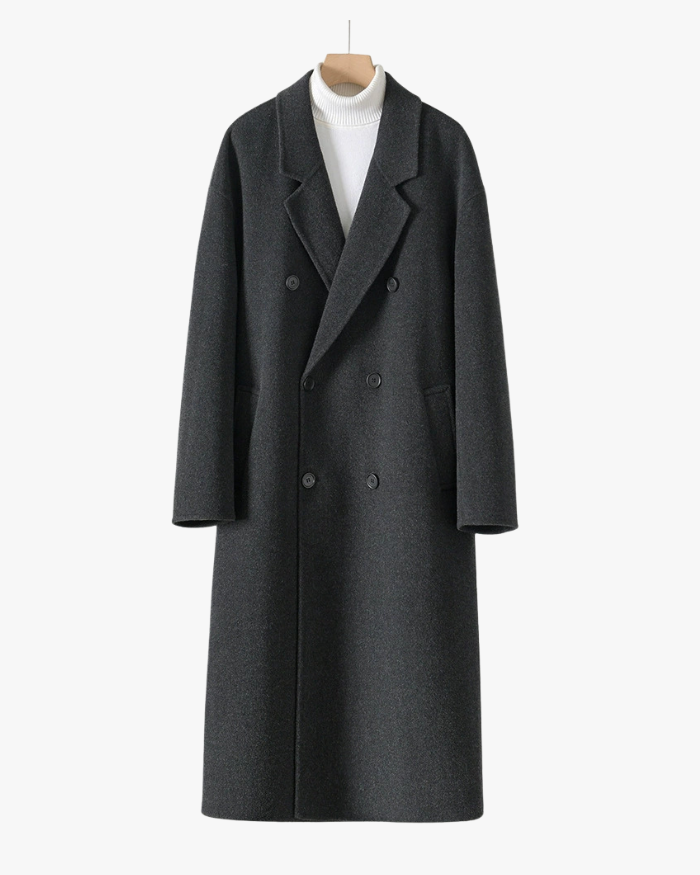 Michelloo double-sided 100% cashmere coat