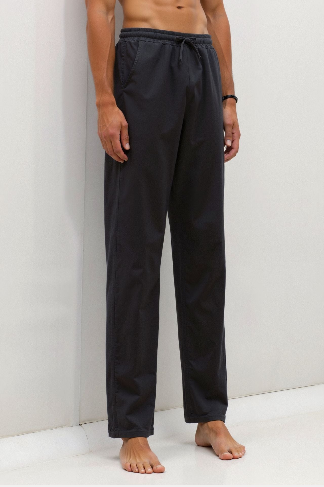 Michello Cotton & Linen Blend Drawstring Pants