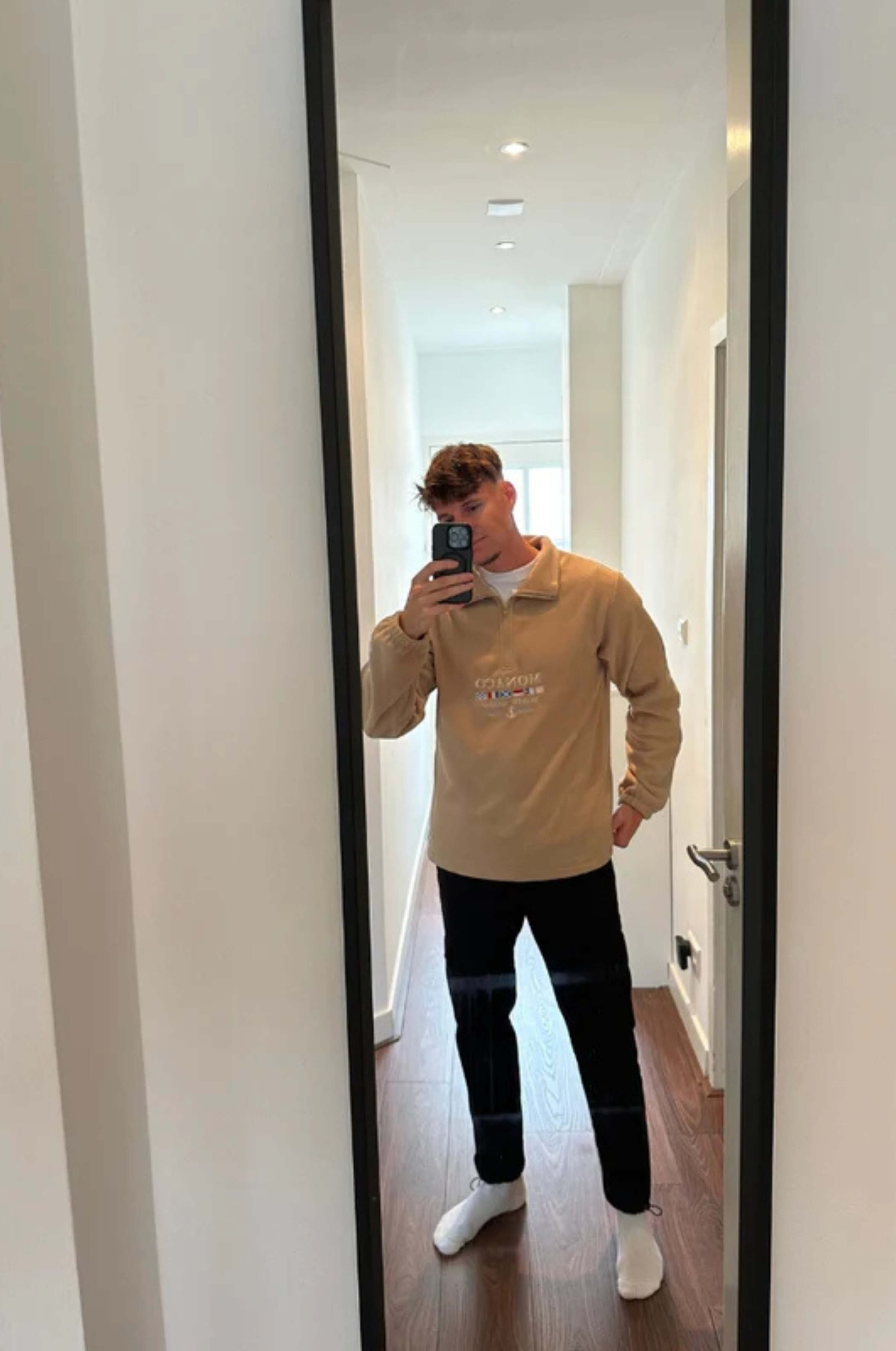 Monaco Zip-Up Pullover Sweatshirt