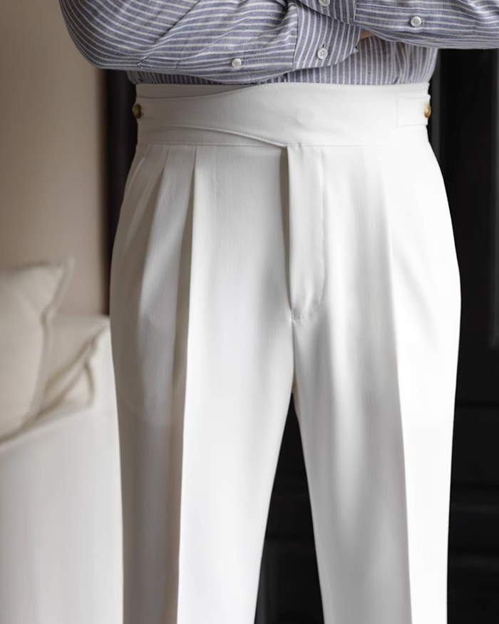 Quiet Luxury Pearl Studs Trousers