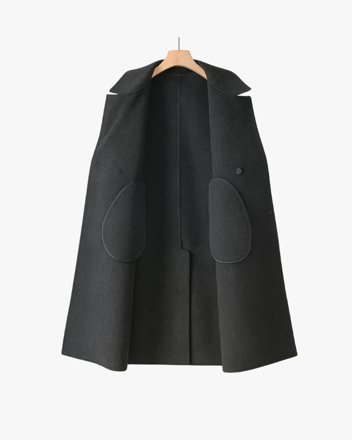 Michelloo double-sided 100% cashmere coat