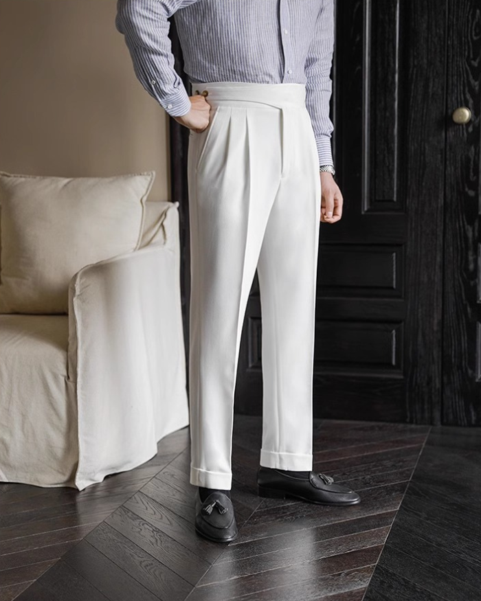 Quiet Luxury Pearl Studs Trousers