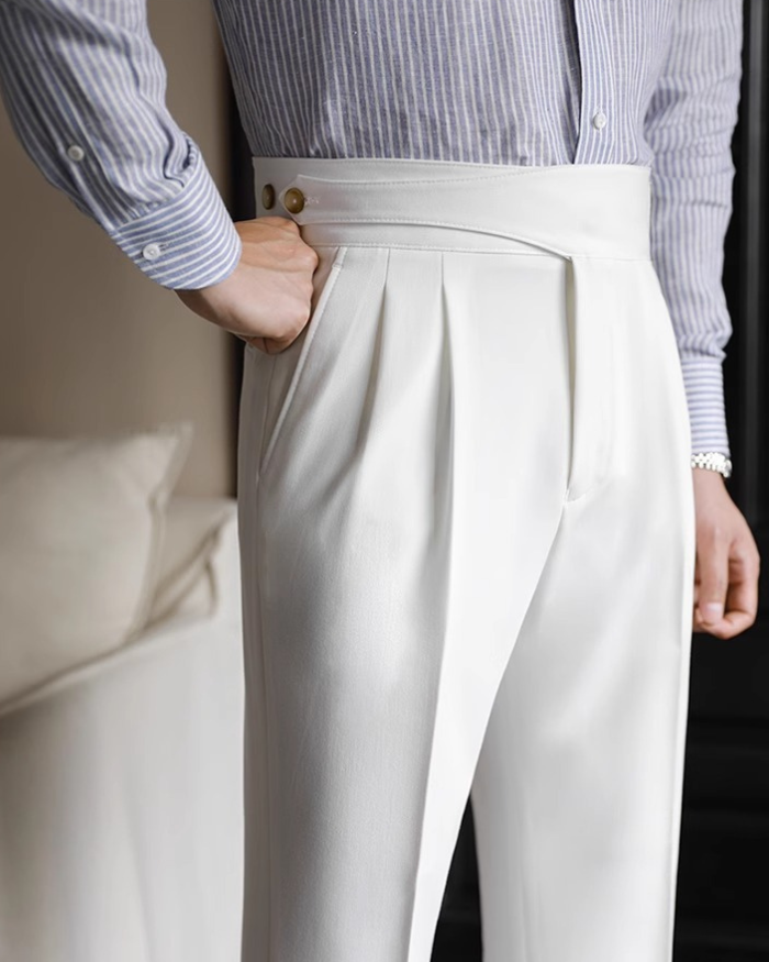 Quiet Luxury Pearl Studs Trousers