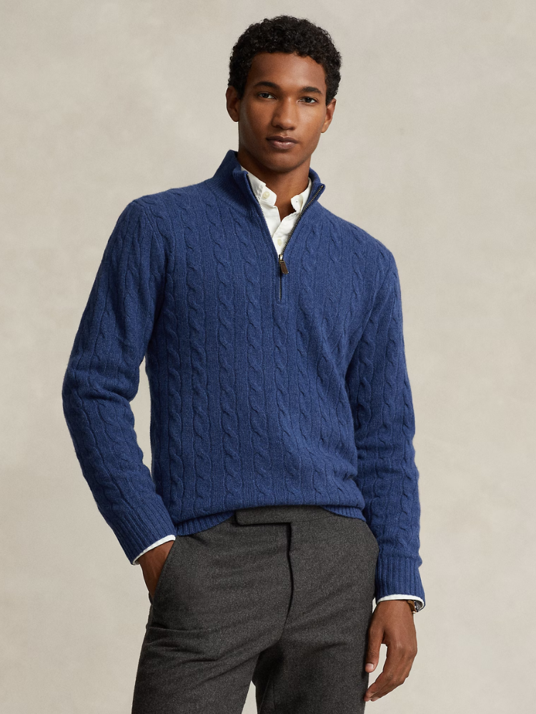 Classic Cable Half-Zip Pullover