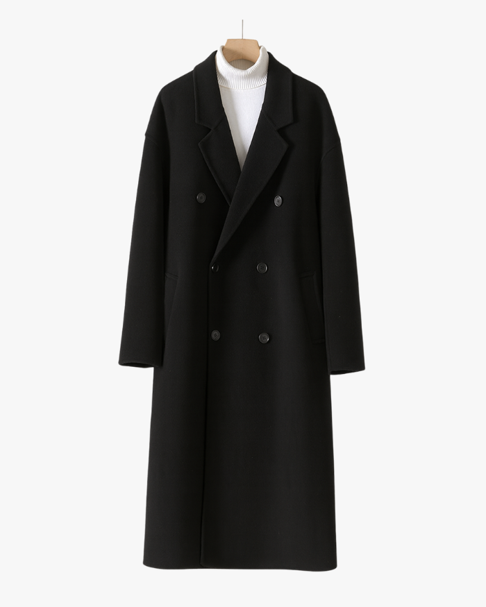 Michelloo double-sided 100% cashmere coat