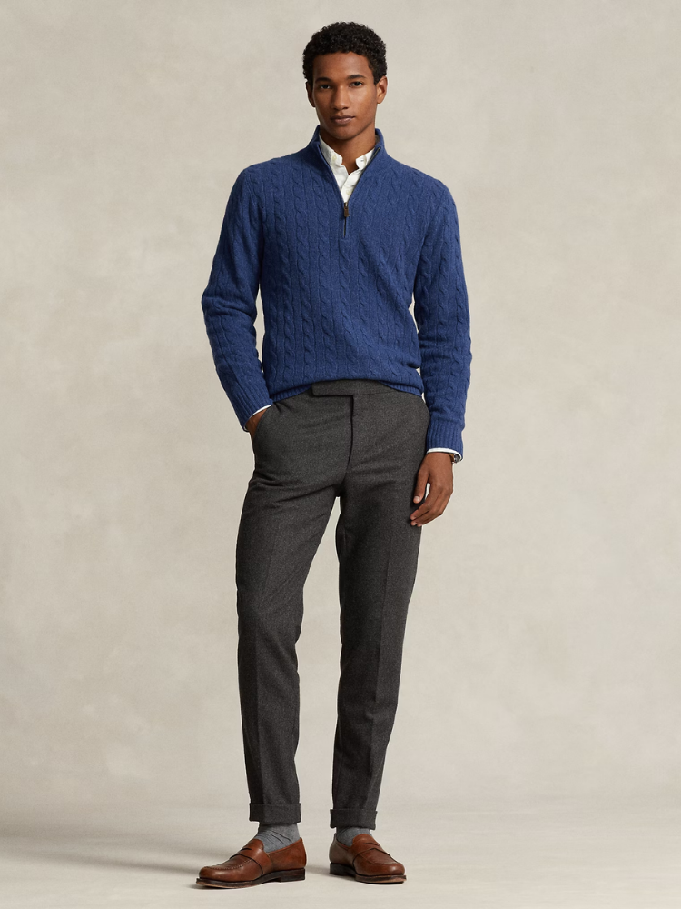 Classic Cable Half-Zip Pullover