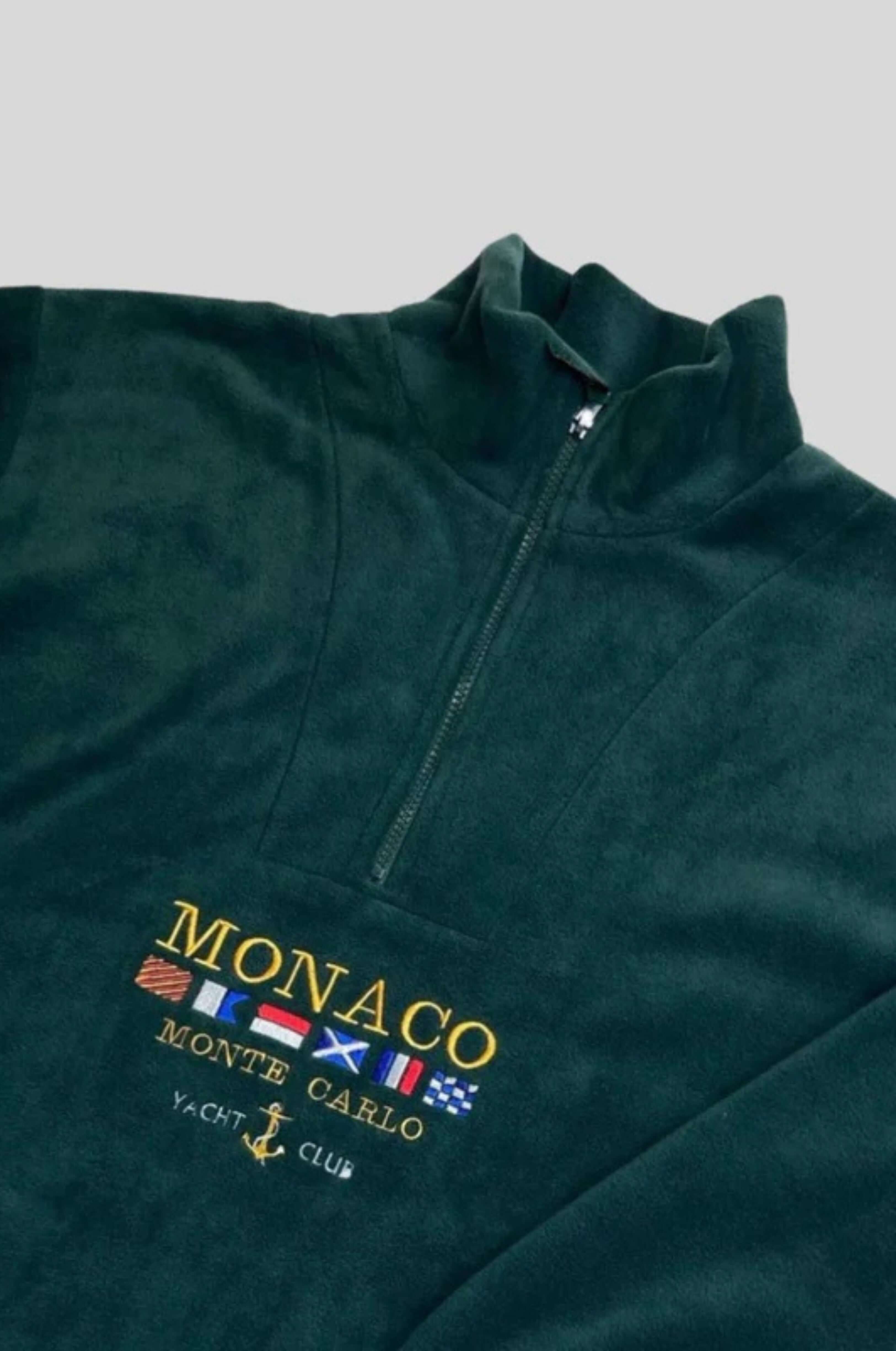 Monaco Zip-Up Pullover Sweatshirt
