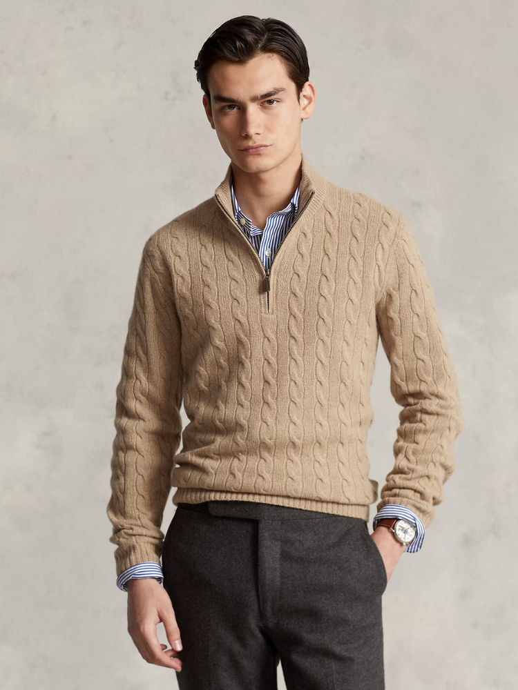 Classic Cable Half-Zip Pullover