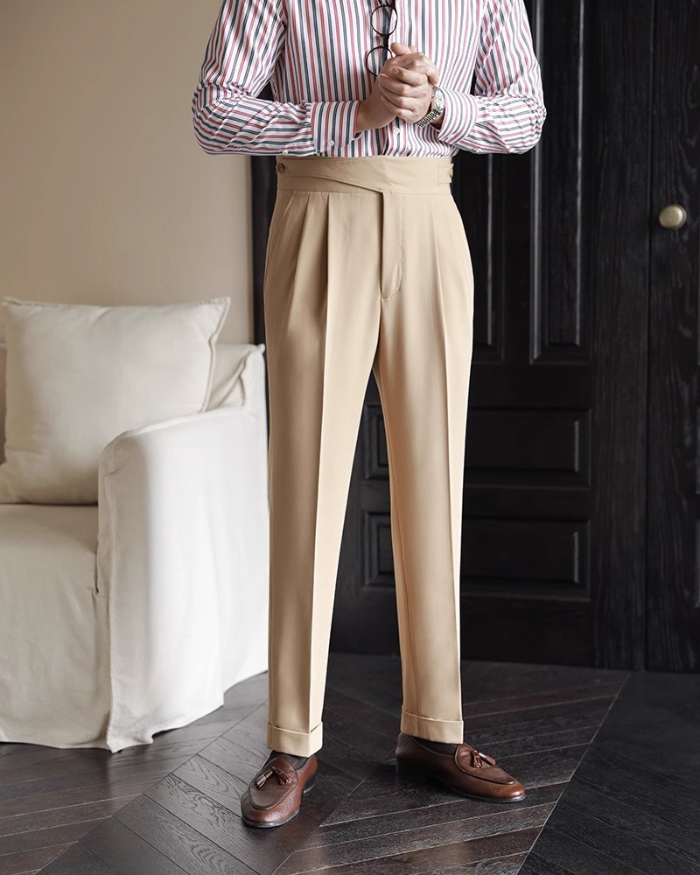 Quiet Luxury Pearl Studs Trousers