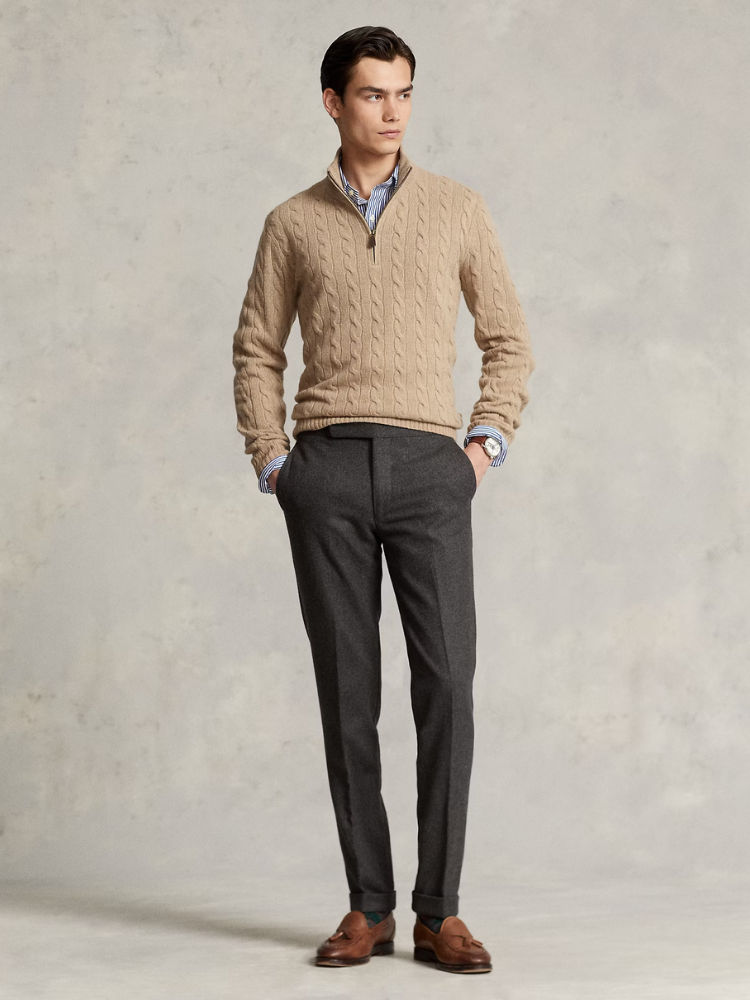 Classic Cable Half-Zip Pullover