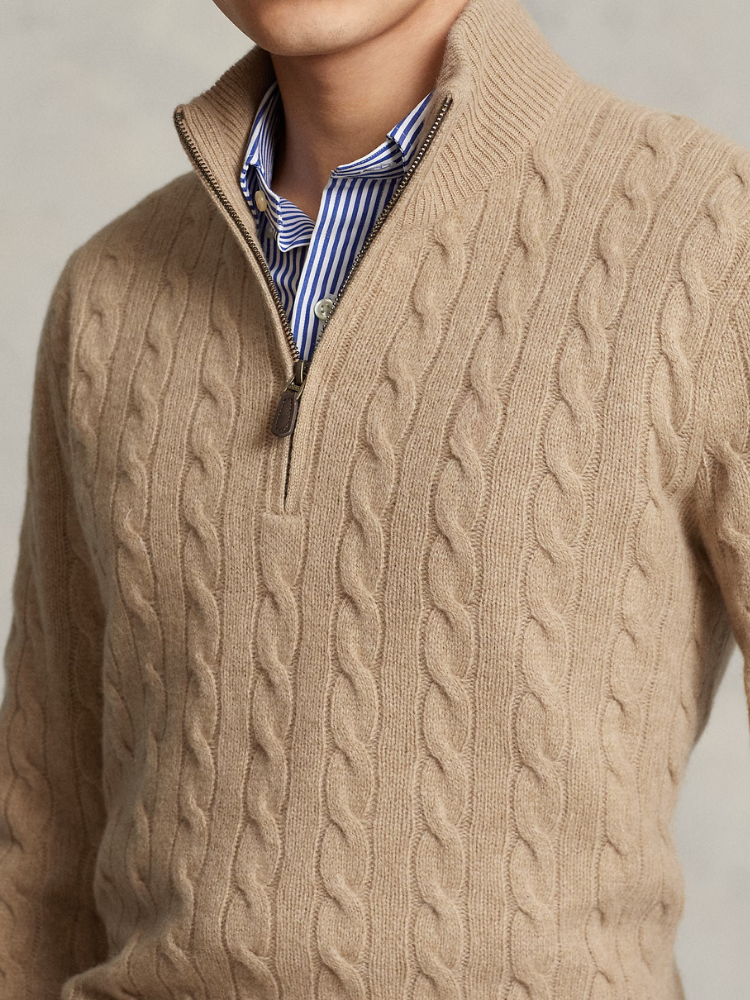 Classic Cable Half-Zip Pullover