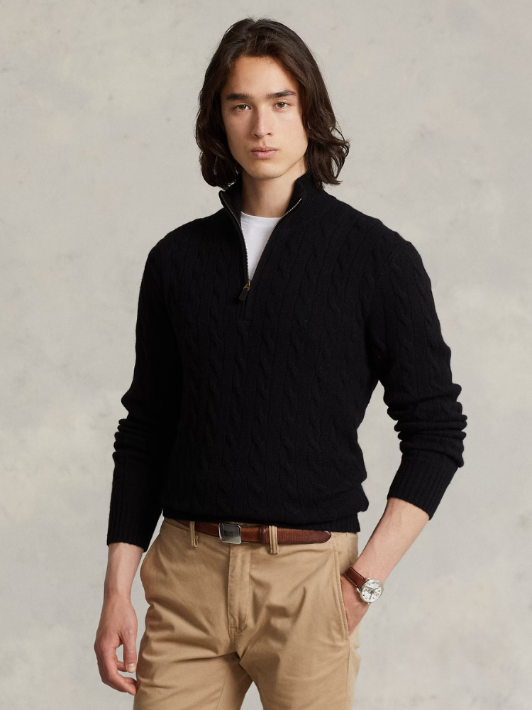 Classic Cable Half-Zip Pullover