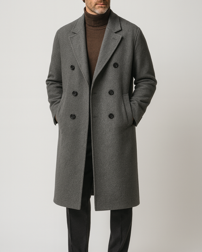 Michelloo double-sided 100% cashmere coat