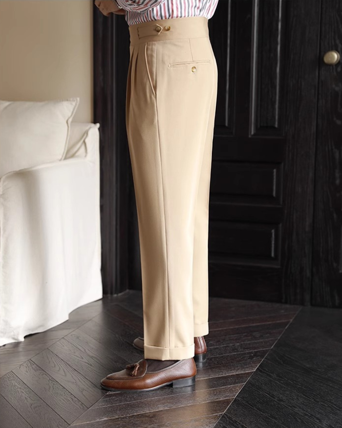 Quiet Luxury Pearl Studs Trousers