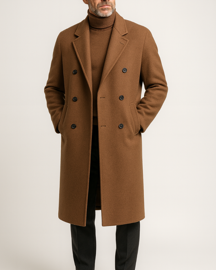 Michelloo double-sided 100% cashmere coat