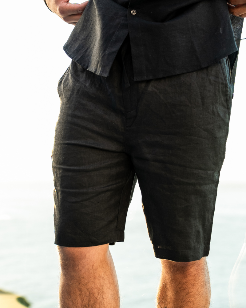 Casablanca - Premium Linen Shorts - Old Money