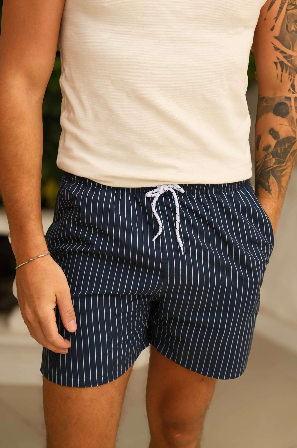 Navy Blue Ibiza Swim Shorts