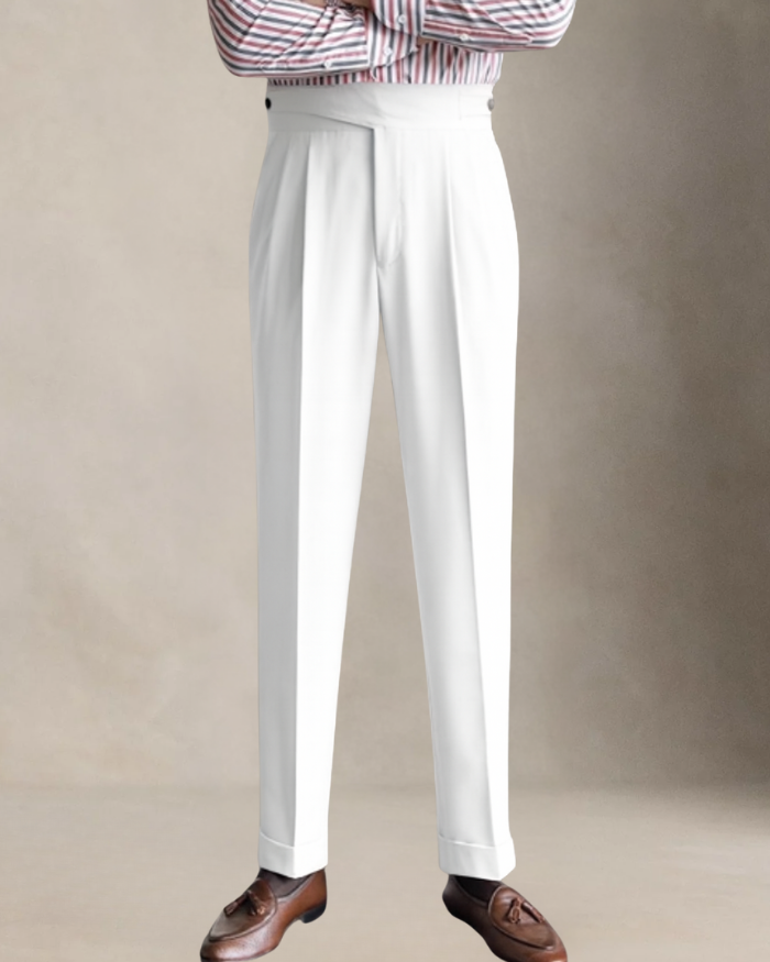Quiet Luxury Pearl Studs Trousers